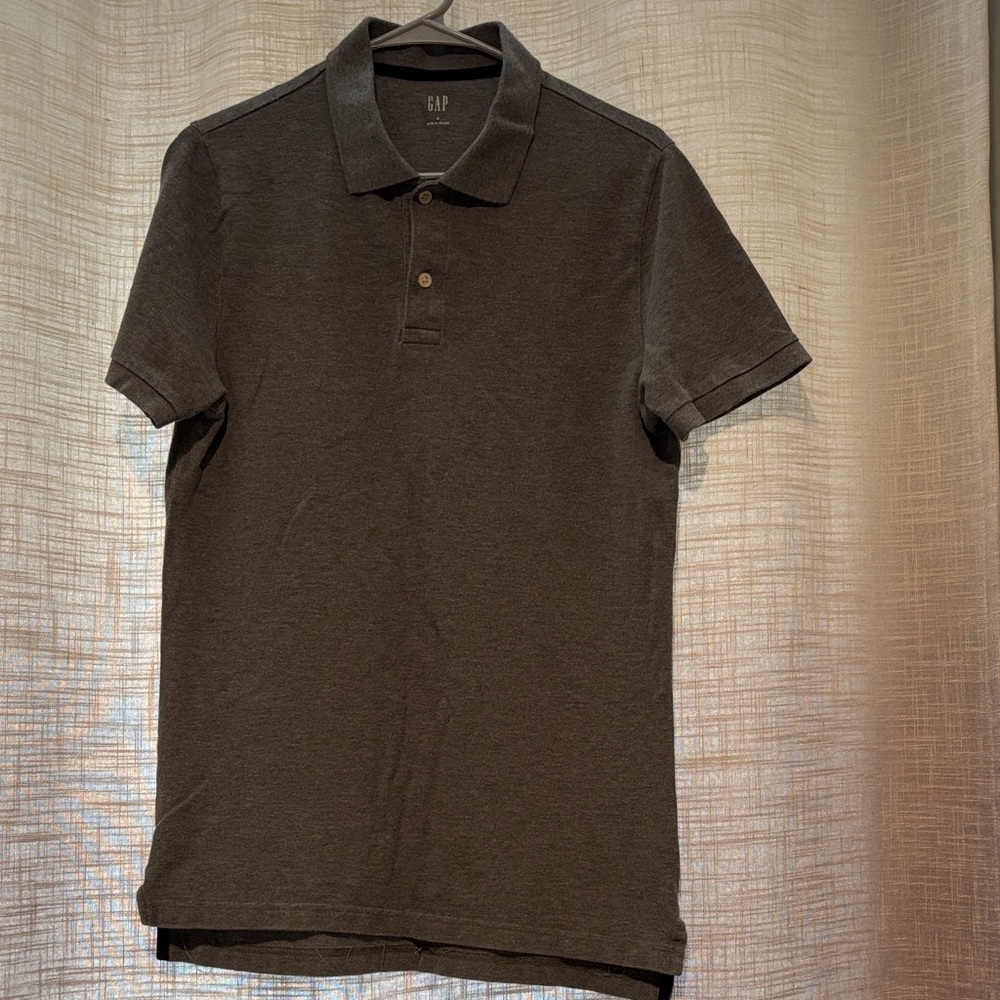 GAP Men's Charcoal Polo Shirt